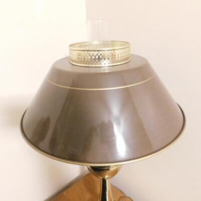 Table Lamp with Metal Tole Shade