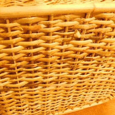 Wicker Weave Yarn or Sewing Basket