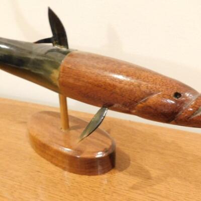 Guyana Tribal Crafted Horn and Wood Fish