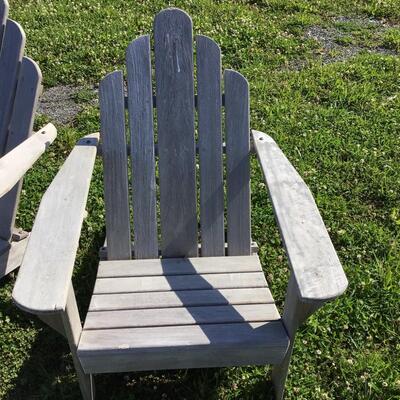 980 Pair of Teak Adirondack Chairs by Smith & Hawken