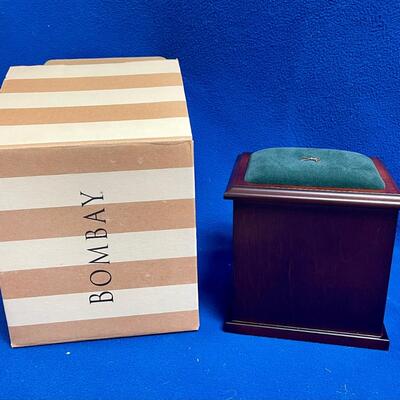 Bombay Company Tabletop Wood Three Drawer Sewing Storage Kit Trinket Box