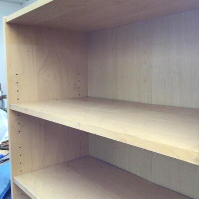 988 6 Tier Pressed Wood Light Pine Laminate Shelving Unit