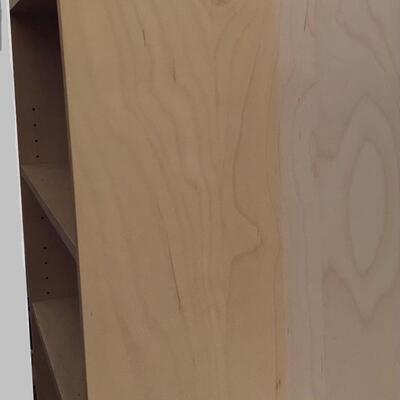 988 6 Tier Pressed Wood Light Pine Laminate Shelving Unit
