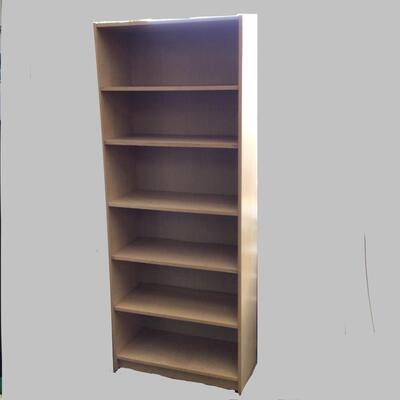 988 6 Tier Pressed Wood Light Pine Laminate Shelving Unit