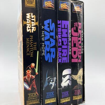 Star Wars Trilogy The Phantom Menace VHS Movie Lot