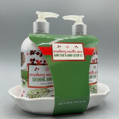 NEW Cranberry Vanilla Spice Holiday Hand Lotion & Soap