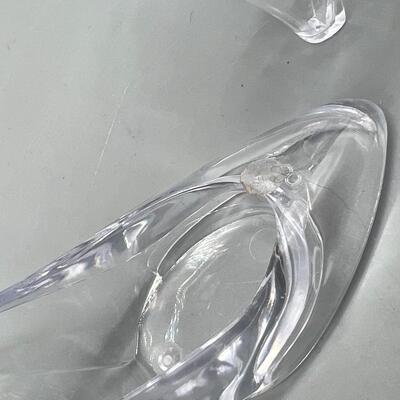 Miniature Clear Plastic High Heel Shoes