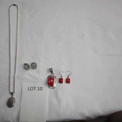 Sterling Necklace & Earrings