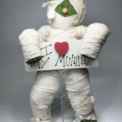 Halloween Seasonal I â¤ï¸ My Mummy Decorative Figure Plush