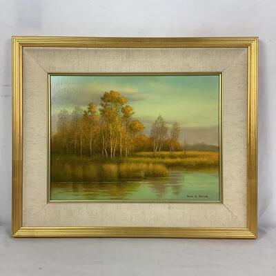 991 John W. Taylor Original Oil Painting, Titled-"October Light"