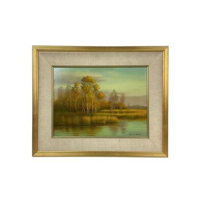 991 John W. Taylor Original Oil Painting, Titled-"October Light"