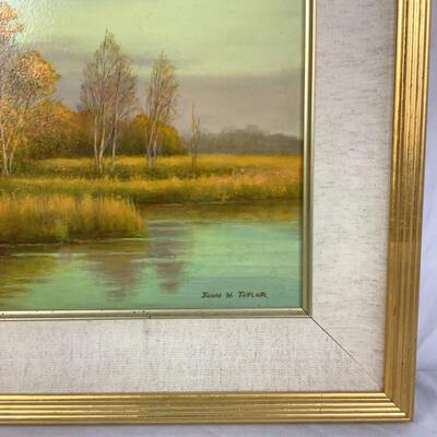 991 John W. Taylor Original Oil Painting, Titled-"October Light"
