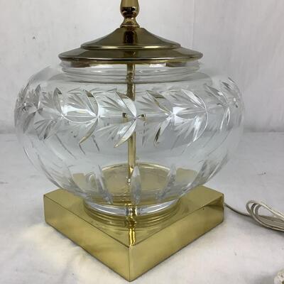 992 Crystal & Brass Lamp