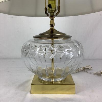 992 Crystal & Brass Lamp