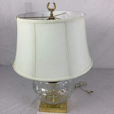 992 Crystal & Brass Lamp
