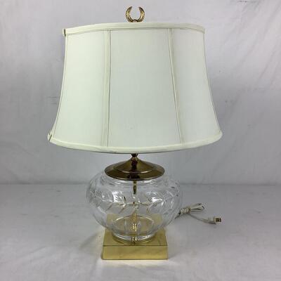 992 Crystal & Brass Lamp