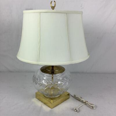 992 Crystal & Brass Lamp