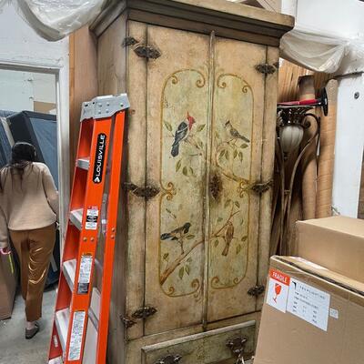 Brazilian Bird Antique Armoire