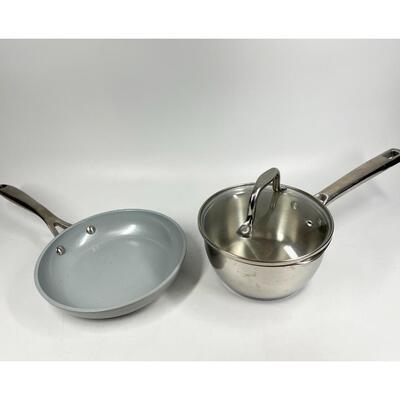 Pair of Small Cooking Sauce Frying Pan