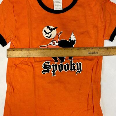 Looney Toons Halloween Orange & Black Spooky Tshirt
