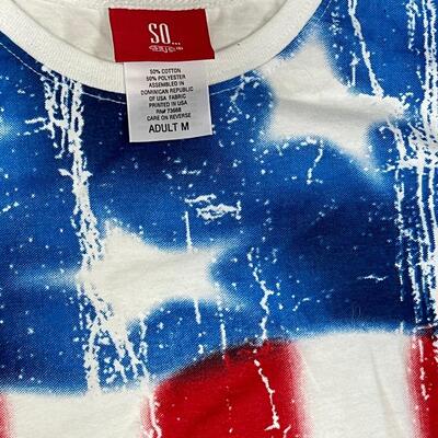 Patriotic American Flag Tank Top Medium