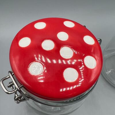 Pair of Glass Jar Canisters