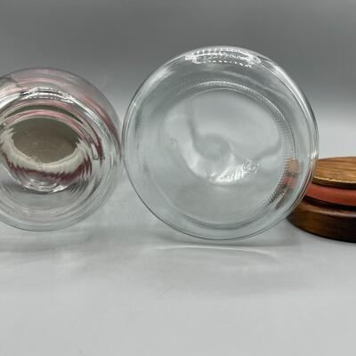 Pair of Glass Jar Canisters