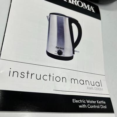 Aroma Stainless Steel Electric Kettle in Box