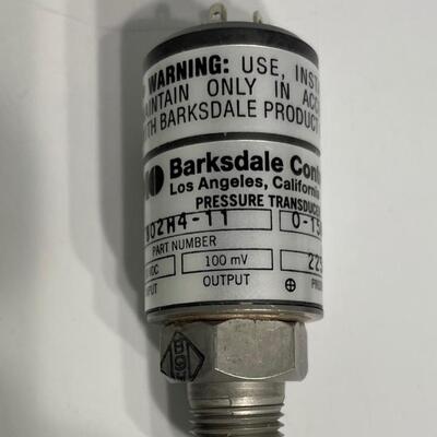 IMO Barksdale Controls 802H4-11 Pressure Transducer 10VDC In 100mV Out 0-1500 PSIG