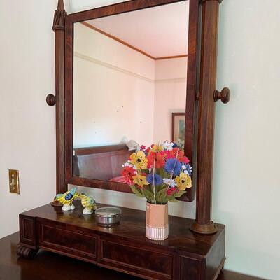 2 Drawer Mirror Dresser Stand