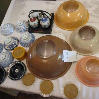 Bowls, tea set