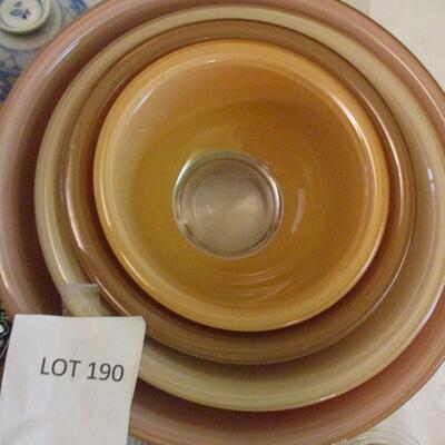 Bowls, tea set