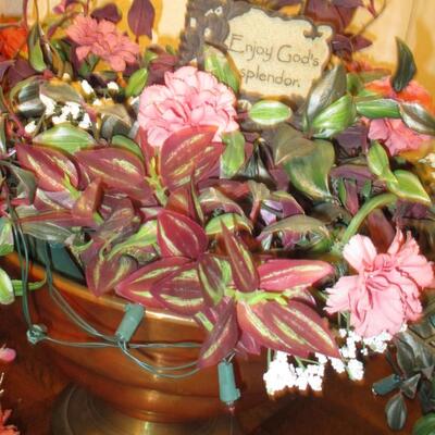 Faux Flowers, Plant stand