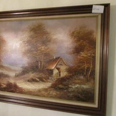 Cottage Oil Painting