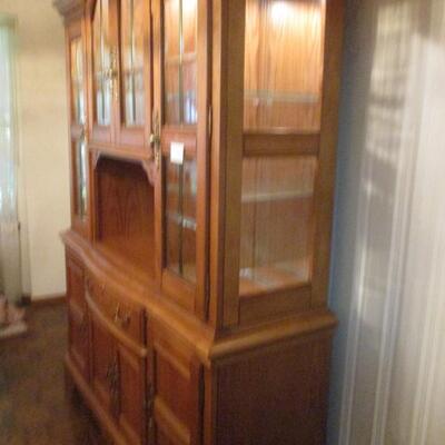 Oak China Hutch