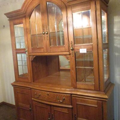 Oak China Hutch