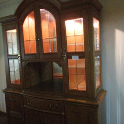 Oak China Hutch