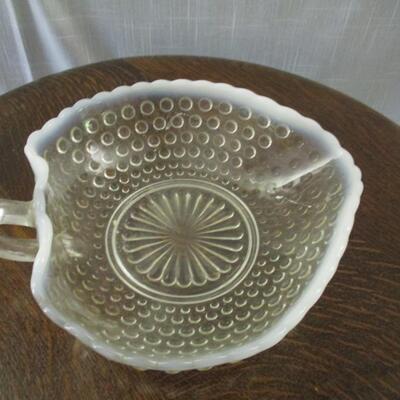 Fenton Hobnail Candy Dish With Handle