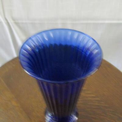 Pilgrim Glass Cobalt Blue Vase