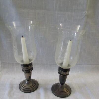 Crown Sterling Weighted Candle Holders