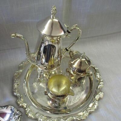 Silver Plated Coffee Set & Chafing Dish