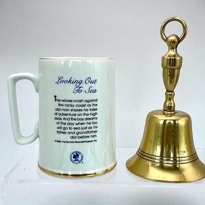 Vintage Brass Bell & Mug