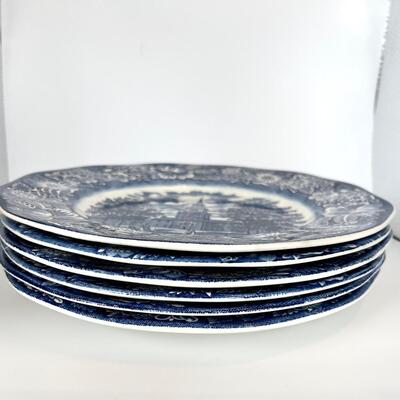 Liberty Blue (Staffordshire) Dinner Plate Lot 2