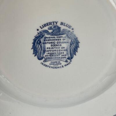 Liberty Blue (Staffordshire) Dinner Plate Lot 2