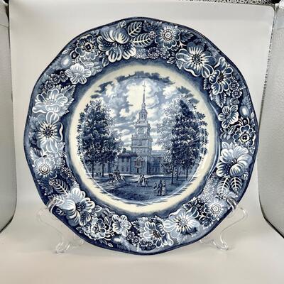 Liberty Blue (Staffordshire) Dinner Plate Lot 3