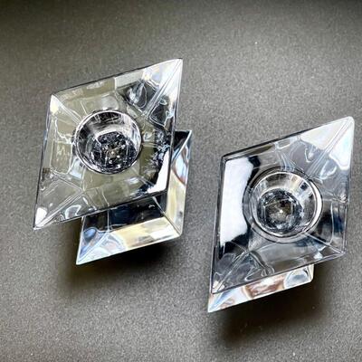 Lenox Crystal Candlestick Pair