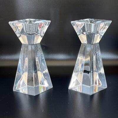 Lenox Crystal Candlestick Pair