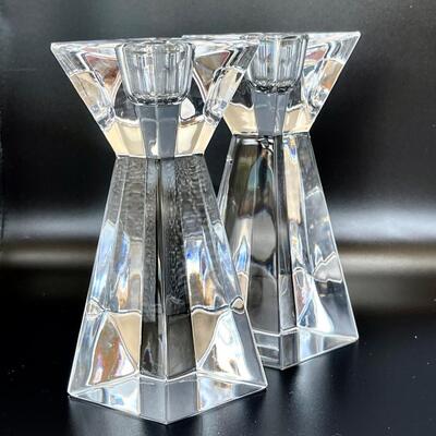 Lenox Crystal Candlestick Pair
