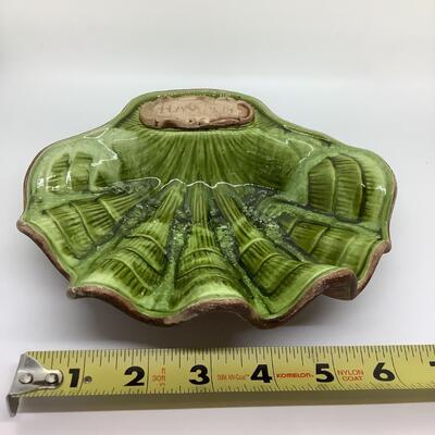 Hawaii green shell ashtray