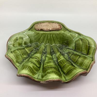 Hawaii green shell ashtray